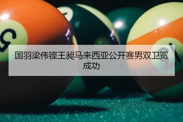 国羽梁伟铿王昶马来西亚公开赛男双卫冕成功